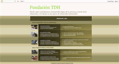 Desktop Screenshot of fundaciontdh.blogspot.com