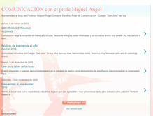 Tablet Screenshot of comunicacionconelprofemiguelangel.blogspot.com