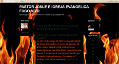 Desktop Screenshot of pastorjosueclaudinolopes.blogspot.com