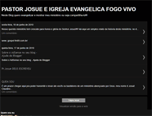 Tablet Screenshot of pastorjosueclaudinolopes.blogspot.com