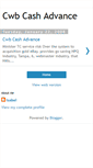 Mobile Screenshot of cashcwb17179d.blogspot.com