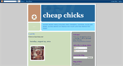 Desktop Screenshot of cheap-chicks.blogspot.com