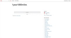 Desktop Screenshot of 1year1000miles.blogspot.com