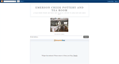 Desktop Screenshot of emersoncreekpotteryandtearoom.blogspot.com