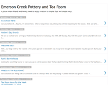 Tablet Screenshot of emersoncreekpotteryandtearoom.blogspot.com