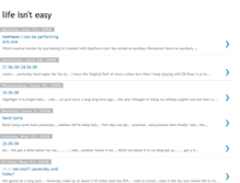 Tablet Screenshot of life-isnt-easy-for-me.blogspot.com