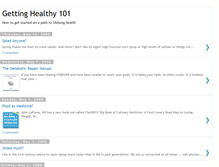 Tablet Screenshot of gettinghealthy101.blogspot.com