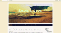 Desktop Screenshot of excusethedust.blogspot.com