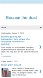 Mobile Screenshot of excusethedust.blogspot.com