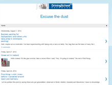 Tablet Screenshot of excusethedust.blogspot.com