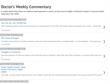 Tablet Screenshot of docsweeklycommenary.blogspot.com