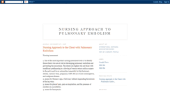 Desktop Screenshot of nursingapproachpulmonaryembolism.blogspot.com