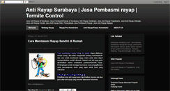 Desktop Screenshot of jasaantirayap-surabaya.blogspot.com