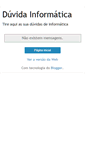 Mobile Screenshot of duvida-informatica.blogspot.com