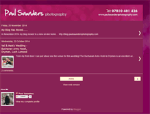 Tablet Screenshot of paulsaundersphotography.blogspot.com