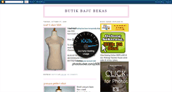 Desktop Screenshot of butikbajubekas.blogspot.com