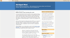 Desktop Screenshot of abridgedmind.blogspot.com