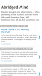 Mobile Screenshot of abridgedmind.blogspot.com