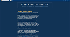 Desktop Screenshot of lose-weight-right.blogspot.com