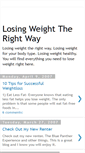 Mobile Screenshot of lose-weight-right.blogspot.com