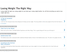 Tablet Screenshot of lose-weight-right.blogspot.com