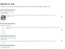 Tablet Screenshot of epistleofjoe.blogspot.com