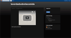 Desktop Screenshot of laverdadsobrelacomida.blogspot.com