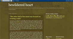 Desktop Screenshot of bewilderedheart.blogspot.com