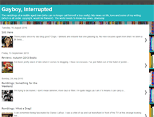 Tablet Screenshot of gayboyinterrupted.blogspot.com