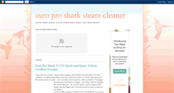 Desktop Screenshot of europrosharksteamcleaner.blogspot.com