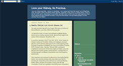 Desktop Screenshot of lovekidney.blogspot.com
