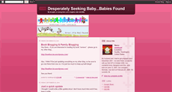 Desktop Screenshot of desperatelyseekingbaby.blogspot.com