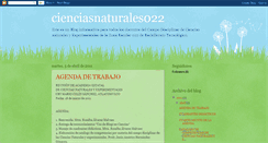 Desktop Screenshot of cienciasnaturales022.blogspot.com