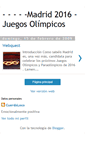Mobile Screenshot of madrid2016-juegosolimpicos.blogspot.com