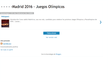 Tablet Screenshot of madrid2016-juegosolimpicos.blogspot.com