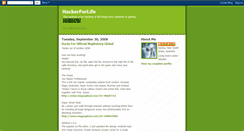 Desktop Screenshot of hackerforlife.blogspot.com