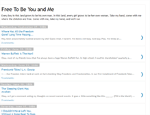 Tablet Screenshot of freetobeyouandme.blogspot.com