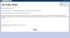 Desktop Screenshot of mycrazyhead.blogspot.com