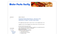 Desktop Screenshot of easy-pasta-recipes.blogspot.com