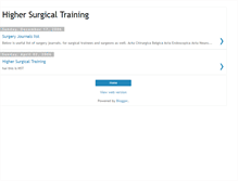 Tablet Screenshot of highersurgicaltraining.blogspot.com