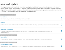 Tablet Screenshot of alexlandupdate.blogspot.com