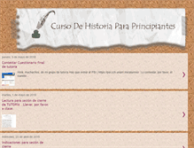 Tablet Screenshot of cursodehistoriaparaprincipiantes.blogspot.com