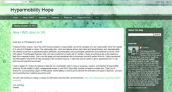 Desktop Screenshot of hypermobilityhope.blogspot.com