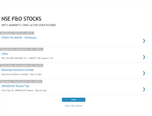 Tablet Screenshot of niftybrowser-stockfutures.blogspot.com