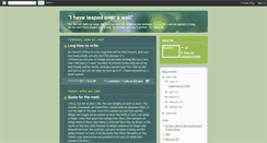 Desktop Screenshot of ihaveleapedoverawall.blogspot.com