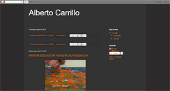 Desktop Screenshot of albertocarillopintorescultor.blogspot.com