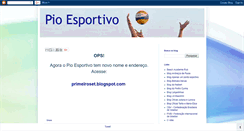 Desktop Screenshot of pioesportivo.blogspot.com