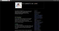 Desktop Screenshot of lescarnetsdelory.blogspot.com