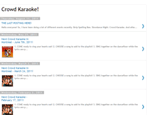 Tablet Screenshot of crowdkaraoke.blogspot.com