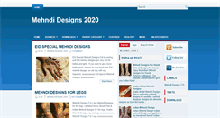 Desktop Screenshot of mehndidesigns2020.blogspot.com